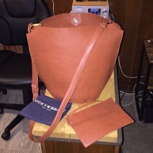 Lucky Brand Authentic Leather Bucket bag- NWT’